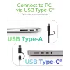 ICY BOX IB-180MS-C31 USB 3.2 Gen 2 (3.1 Gen 1) Type-C Juoda