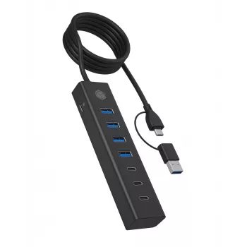ICY BOX IB-HUB1737-C3 USB 3.2 Gen 1 (3.1 Gen 1) Type-C 5000 Mbit/s Juoda