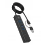 ICY BOX IB-HUB1737-C3 USB 3.2 Gen 1 (3.1 Gen 1) Type-C 5000 Mbit/s Juoda