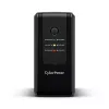 Nepertraukiamo maitinimo šaltinis CYBERPOWER UT650EG, linijinės sąveikos UPS, 0,65 kVA (360 W), 3 x F tipo išvadai, AVR, sinusinė bangos forma