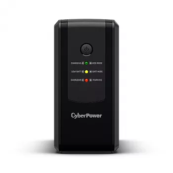 Nepertraukiamo maitinimo šaltinis CYBERPOWER UT650EG, linijinės sąveikos UPS, 0,65 kVA (360 W), 3 x F tipo išvadai, AVR, sinusinė bangos forma