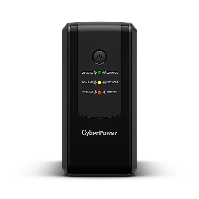 Nepertraukiamo maitinimo šaltinis CYBERPOWER UT650EG, linijinės sąveikos UPS, 0,65 kVA (360 W), 3 x F tipo išvadai, AVR, sinusinė bangos forma