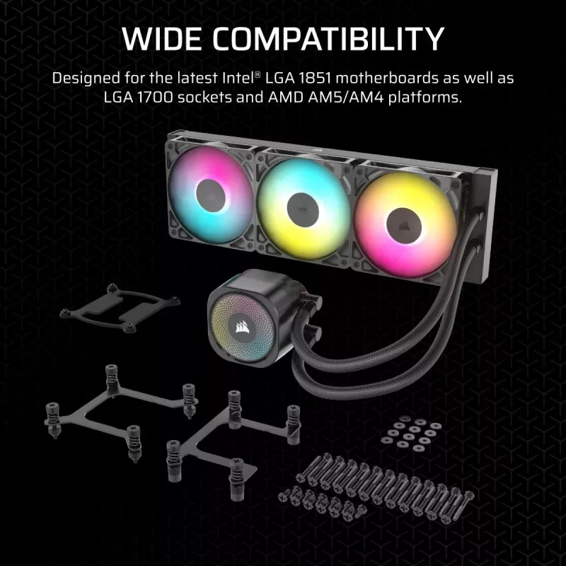 CORSAIR procesoriaus aušintuvas - Nautilus 360 Rs ArGB skysčio aušintuvas