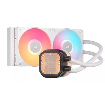 Viską viename skysčio aušintuvas Corsair iCUE LINK TITAN 240 RX LCD 12 cm Baltas