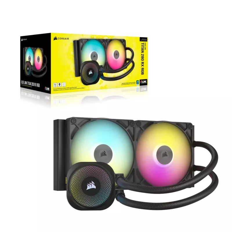 CORSAIR CPU aušintuvas - Icue Link Titan 280 Rx RGB Aio skysčio aušintuvas