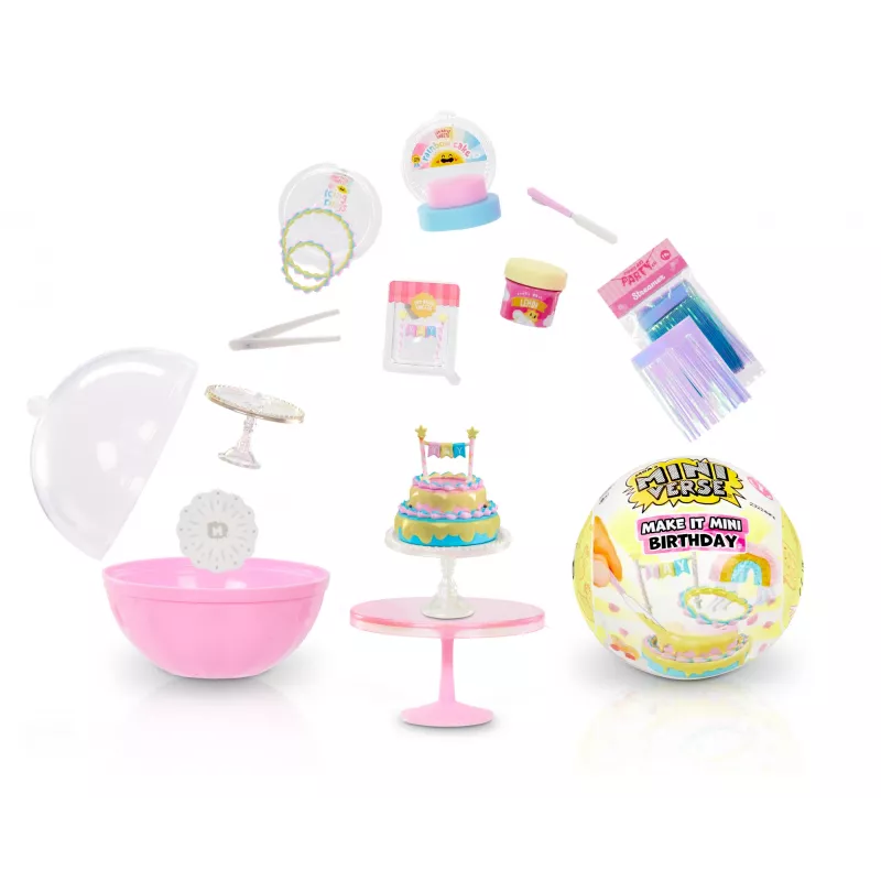 Miniverse Make It Mini Birthday, 8 m., Įvairiaspalvė, Plastikas, Derva