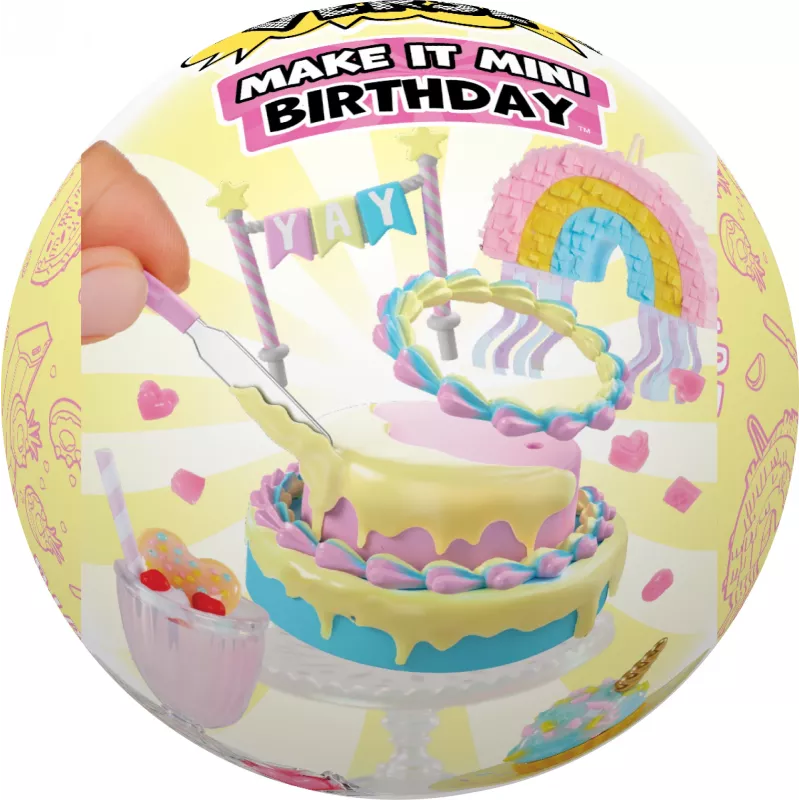 Miniverse Make It Mini Birthday, 8 m., Įvairiaspalvė, Plastikas, Derva