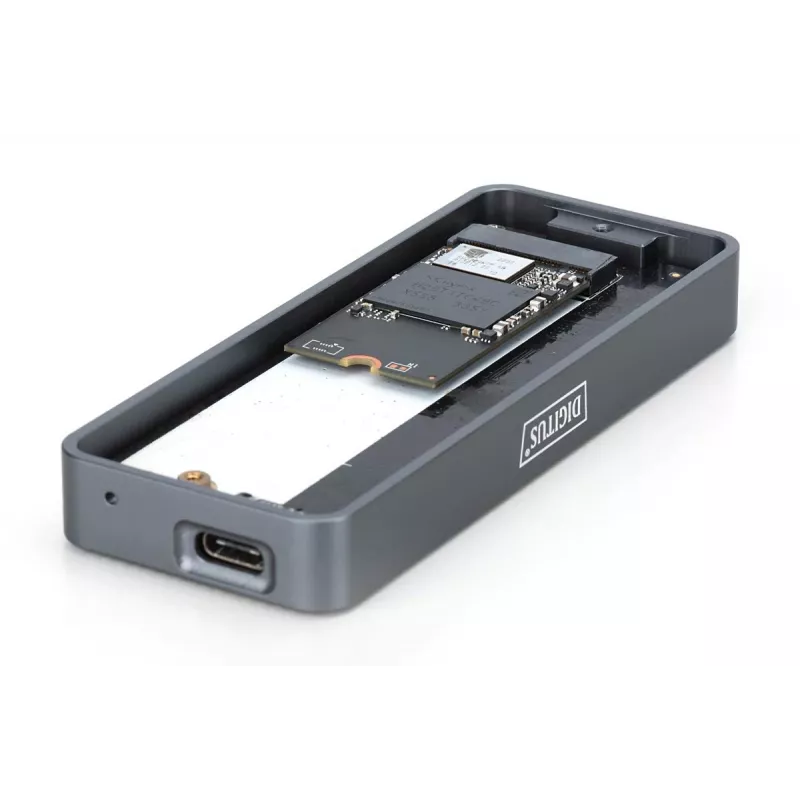 DIGITUS USB standžiojo disko korpusas - NVMe 20 Gbps USB 3.2 Gen 2x2 aliuminis be įrankių