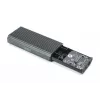 Digitus USB M.2 kietojo disko korpusas SSD išorinis NVMe 40Gbps USB 4.0 aliuminis be įrankių DA-71158