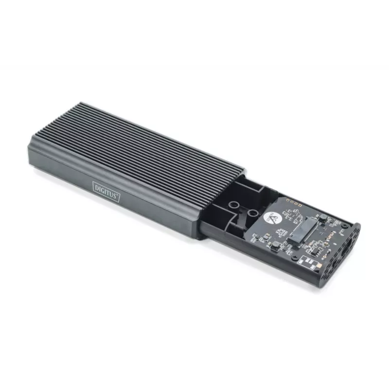 Digitus USB M.2 kietojo disko korpusas SSD išorinis NVMe 40Gbps USB 4.0 aliuminis be įrankių DA-71158