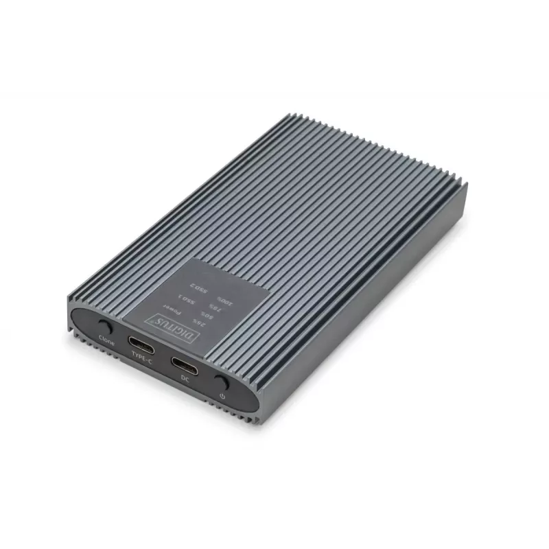 DIGITUS NVMe klonavimo stotelė - NVMe 20 Gbits USB 3.2 Gen2 aliuminio, be įrankių