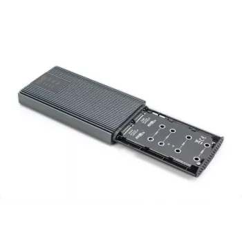 DIGITUS NVMe klonavimo stotelė - NVMe 20 Gbits USB 3.2 Gen2 aliuminio, be įrankių