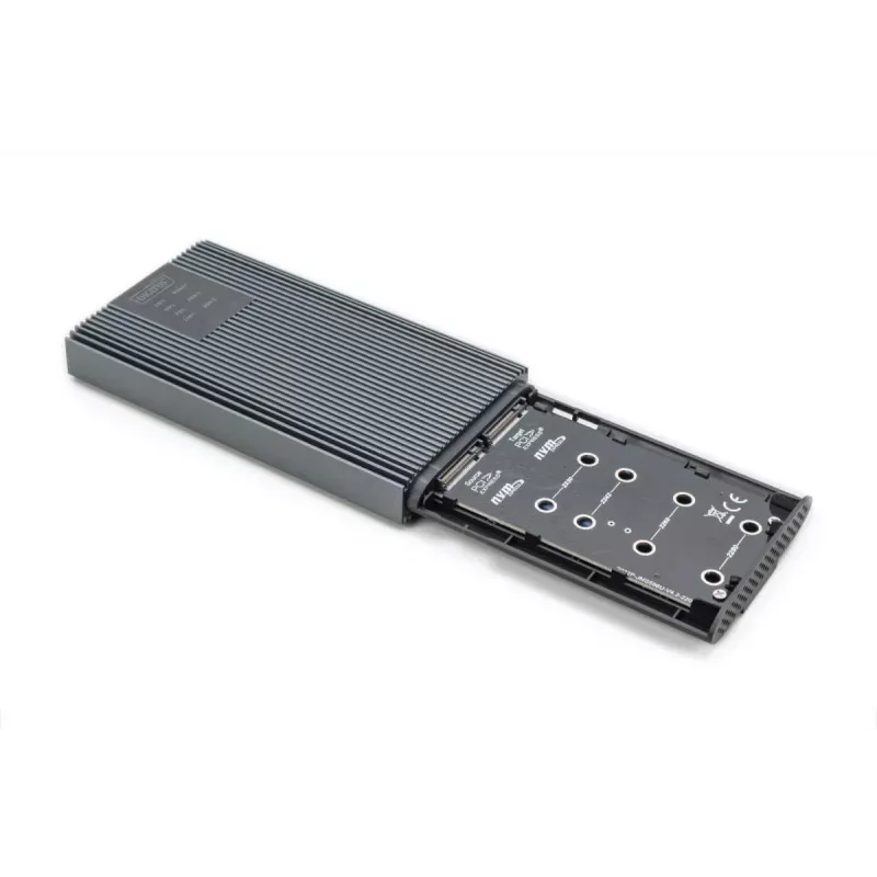 DIGITUS NVMe klonavimo stotelė - NVMe 20 Gbits USB 3.2 Gen2 aliuminio, be įrankių