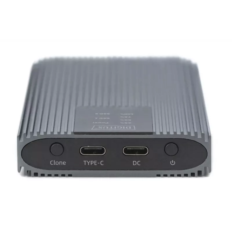 DIGITUS NVMe klonavimo stotelė - NVMe 20 Gbits USB 3.2 Gen2 aliuminio, be įrankių