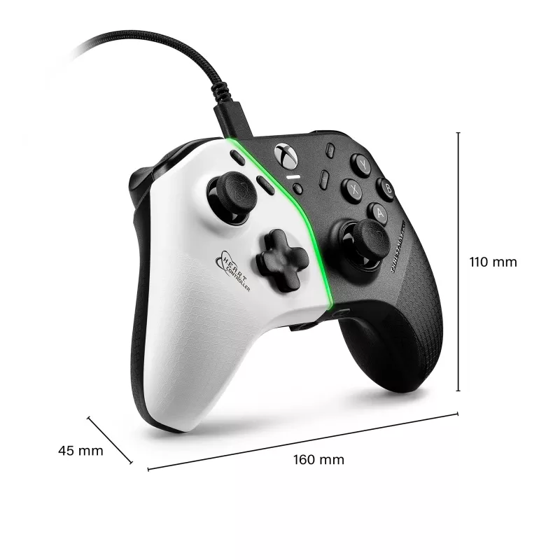 Thrustmaster H.E.A.R.T. Juoda, White USB Gamepad PC, Xbox One, Xbox One S, Xbox One X