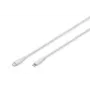 Digitus Lightning silikoninis jungiamasis laidas USB-C – Lightning 1 m baltas 60 W 3 A