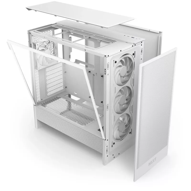 NZXT CPU Chassis H7 Flow 2024 RGB Mid Tower Airflow ATX White