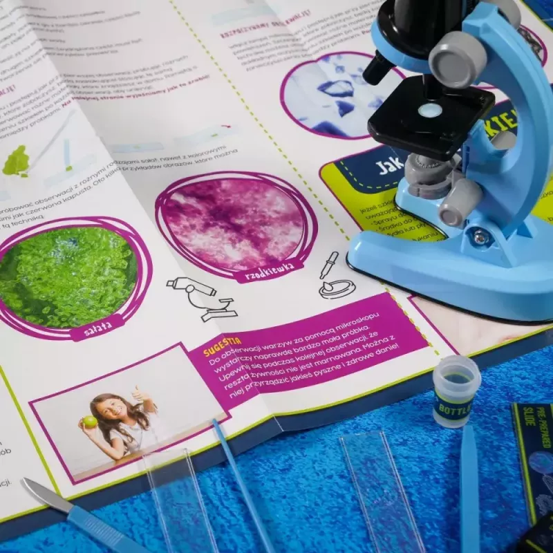 Edukacinis mikroskopas Liscianigiochi Im A Genius 304-PL97388 — vaikų optinis rinkinys su didinimu mokymuisi