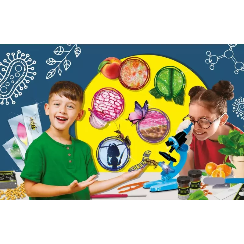 Edukacinis mikroskopas Liscianigiochi Im A Genius 304-PL97388 — vaikų optinis rinkinys su didinimu mokymuisi