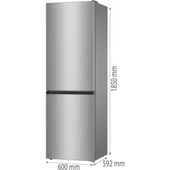 Gorenje NRK61CS2XL4 laisvai pastatomas 300 L pilkas