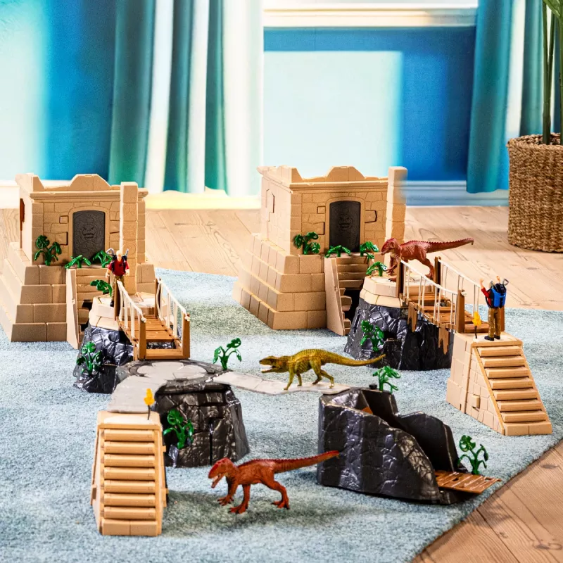 Veiksmo / Nuotykių Schleich Dino šventyklos užkariavimo Mega rinkinys Įvairiaspalvis