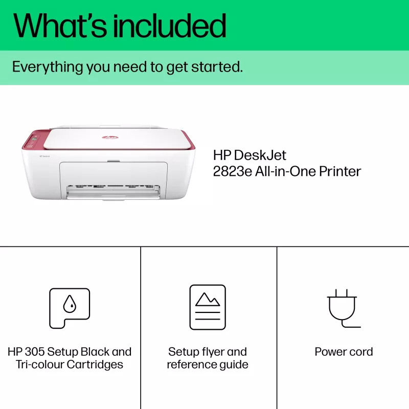HP DeskJet 2823e belaidis daugiafunkcis spalvotas spausdintuvas, kopijavimo aparatas, skaitytuvas