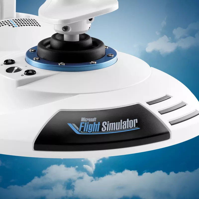„Thrustmaster T.Flight Hotas One Microsoft Flight Simulator Edition“ vairasvirtė USB, juoda balta