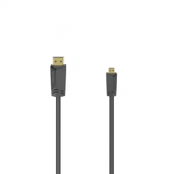 Hama 00205016 HDMI kabelis 1,5 m HDMI A tipo (standartinis) HDMI D tipo (Micro) juodas