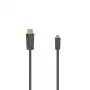 Hama 00205016 HDMI kabelis 1,5 m HDMI A tipo (standartinis) HDMI D tipo (Micro) juodas