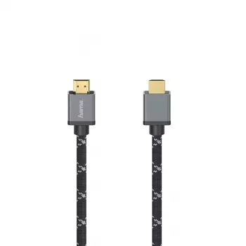 Hama 00205240 HDMI kabelis 3 m HDMI A tipo (standartinis) juodas, pilkas