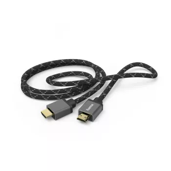 Hama 00205240 HDMI kabelis 3 m HDMI A tipo (standartinis) juodas, pilkas
