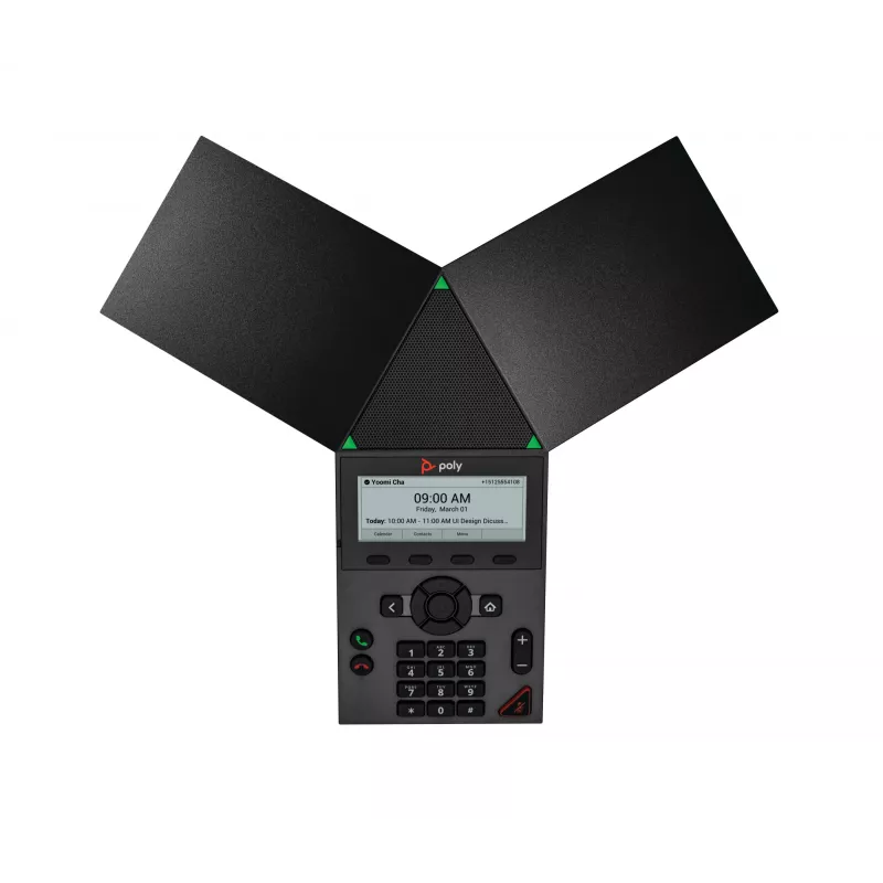 HP Poly Trio 8300 IP konferencinis telefonas su PoE, juodas, WPA2-Enterprise, EAP-TLS, HTTPS, ENERGY STAR, 0 - 40 °C, -20 - 70 °C, 5 - 95%