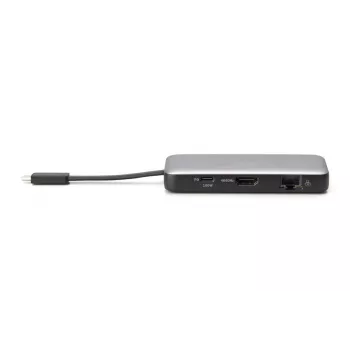 DIGITUS USB-C kelioninė dokinė stotelė, 7 prievadų - HDMI / 2x USB-A 3.2 Gen 1 / GbE / SD / MicroSD - 100 W USB-C maitinimo tiekimas