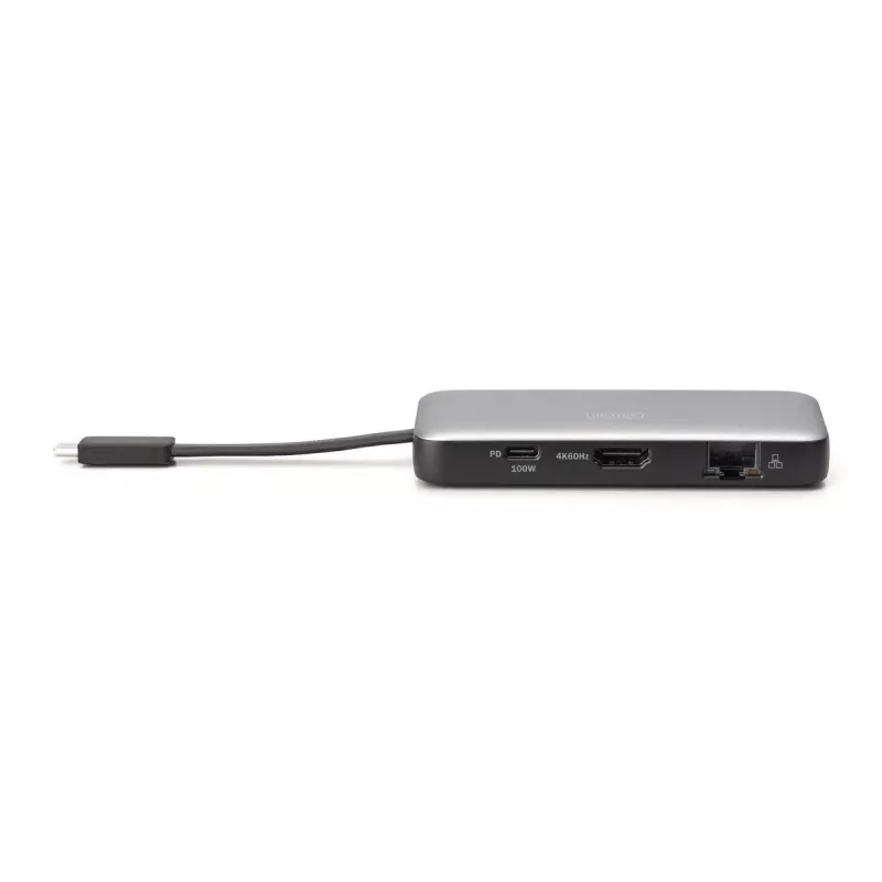 DIGITUS USB-C kelioninė dokinė stotelė, 7 prievadų - HDMI / 2x USB-A 3.2 Gen 1 / GbE / SD / MicroSD - 100 W USB-C maitinimo tiekimas