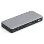 DIGITUS USB-C prijungimo stotelė, 11 prievadų - 2x HDMI / DP / 2x USB-A 3.2 Gen 2 / USB-C 3.2 Gen 2 / GbE / SD / MicroSD / DC lizdas - maks. 150 vatų / 3,5 mm