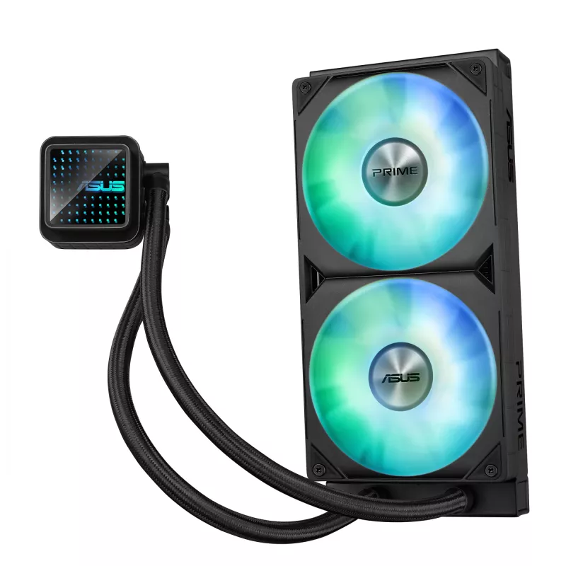 ASUS Prime LC 240 ARGB Kompiuterio korpusas Universalus skysčio aušinimo rinkinys 12 cm Juodas