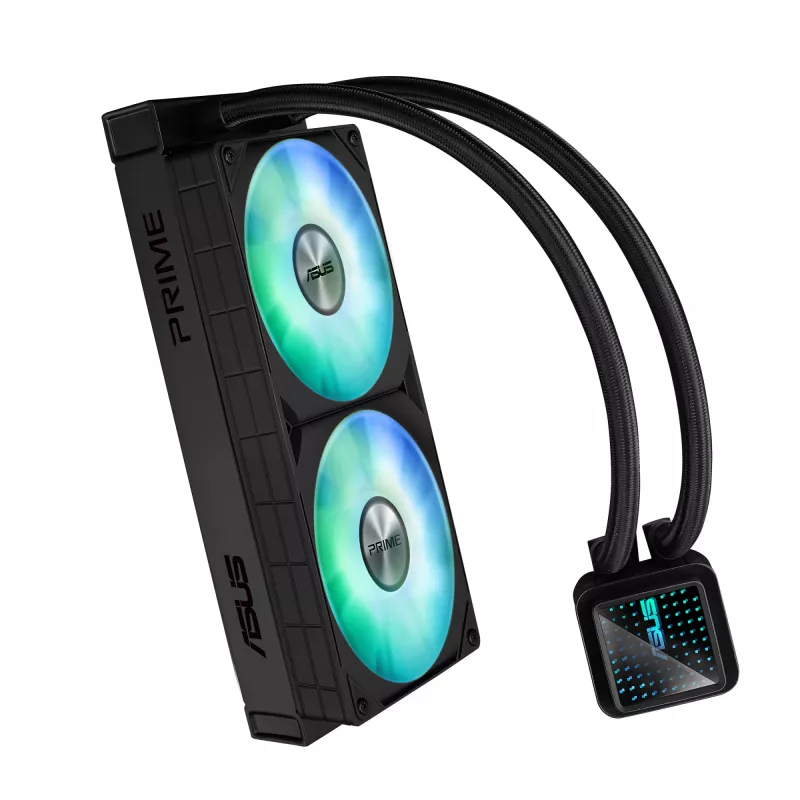 ASUS Prime LC 240 ARGB Kompiuterio korpusas Universalus skysčio aušinimo rinkinys 12 cm Juodas