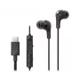Laidinė intraurinė ausinių sistema JVC HA-FR9UC su USB-C, 9,2 mm garsiakalbiais, 5–22000 Hz, inline mikrofonu ir valdymu, 1,2 m kabeliu, juoda