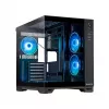 Chieftec Visio GM-30B-TG-OP Juoda Tempered Glass x 2 Cube Juoda