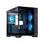 Chieftec Visio GM-30B-TG-OP Juoda Tempered Glass x 2 Cube Juoda