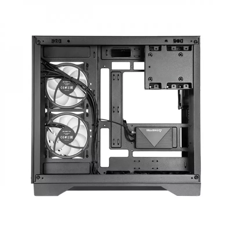 Chieftec Visio GM-30B-TG-OP Juoda Tempered Glass x 2 Cube Juoda