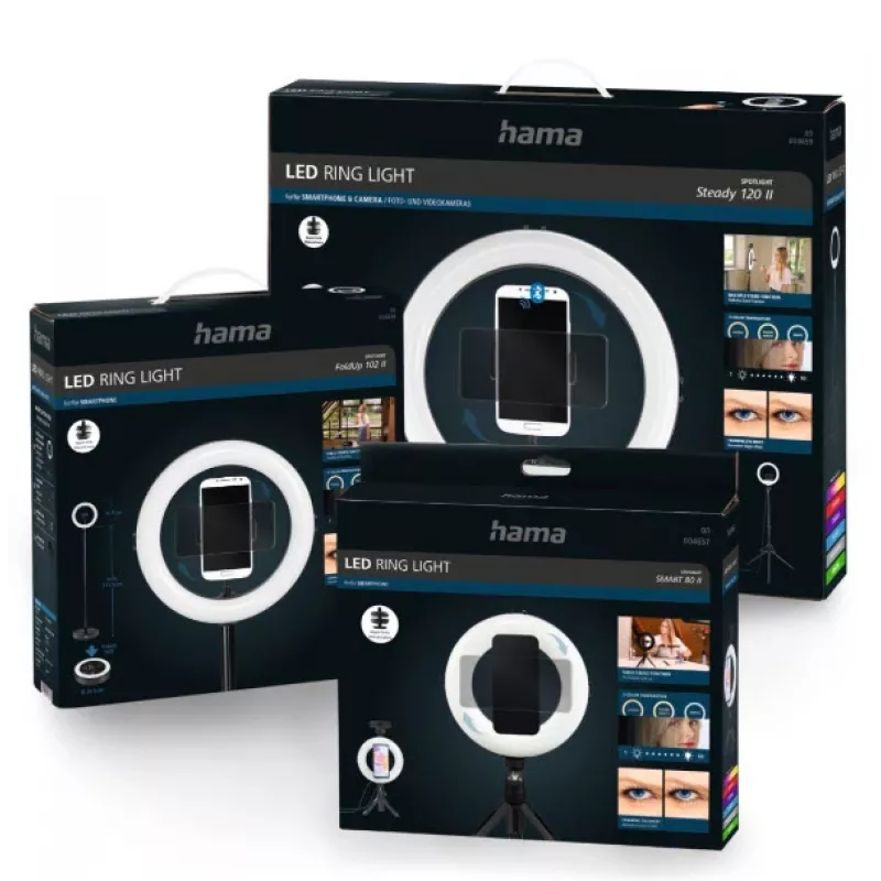 Hama SpotLight Smart 80 II apšvietimo žiedas 96 LED