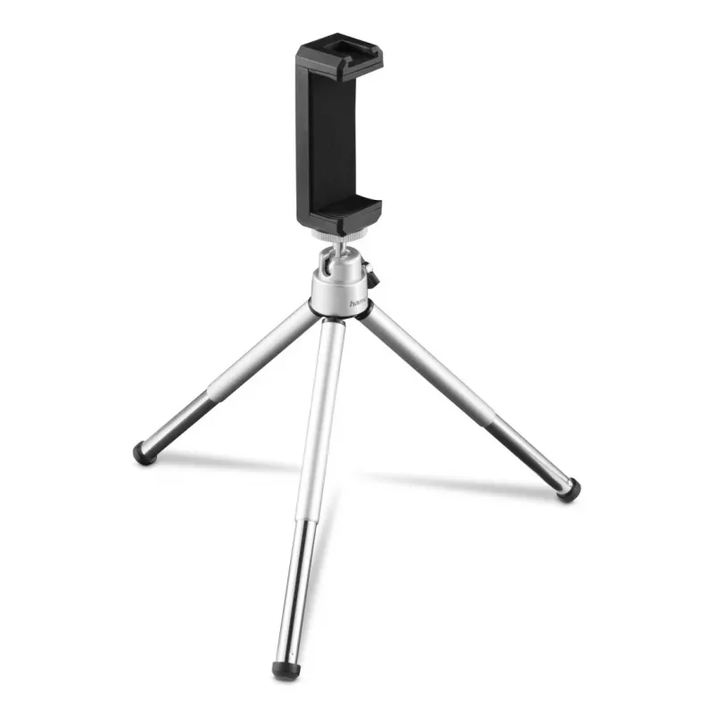 Hama Fancy 2-in-1 mini trikojis mobiliajam telefonui ir fotoaparatui (¼), kelioninis trikojis, 16 cm, sidabrinis