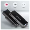 Axagon ADSA-FPX USB-C 10Gbps FAST PORT X adapteris 2,5 colio / 3,5 colio SSD / HDD