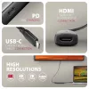 Axagon RVC-HI8KPD, USB-C -> HDMI 2.1 adapteris, 8K/60Hz, 4K/144Hz, HDR10+, PD100W