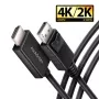 Axagon RVD-HI20C2 DisplayPort -> HDMI 2.0b laidas 1,8 m, 4K/60Hz
