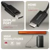Axagon RVD-HI20C2 DisplayPort -> HDMI 2.0b laidas 1,8 m, 4K/60Hz