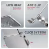 Axagon STND-LR aliumininis stovas su 360° pasukimu nešiojamiesiems kompiuteriams 10 inch–17.3 inch. Reguliuojamas aukštis ir kampas.