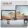 Axagon STND-LR aliumininis stovas su 360° pasukimu nešiojamiesiems kompiuteriams 10 inch–17.3 inch. Reguliuojamas aukštis ir kampas.