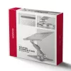 Axagon STND-LR aliumininis stovas su 360° pasukimu nešiojamiesiems kompiuteriams 10 inch–17.3 inch. Reguliuojamas aukštis ir kampas.